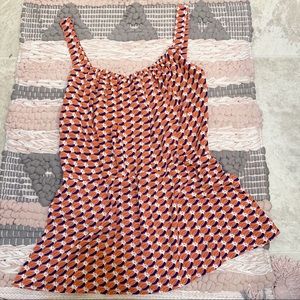 cAbi | Floral Babydoll Adjustable Strap Tank Top